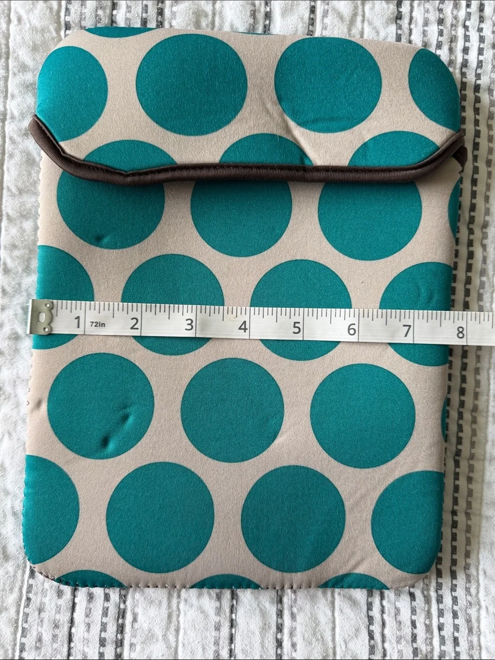 thirty-one Teal Dot Neoprene Case